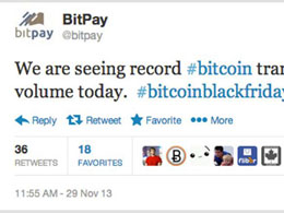 BitPay Reports Record Bitcoin Transactions on Black Friday