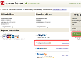 Overstock.com Enables Bitcoin Payments