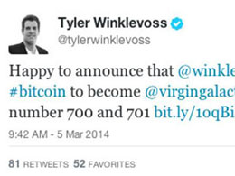 The Winklevoss Twins Paying in Bitcoin To Take A Virgin Galactic Flight