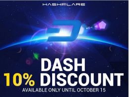 Hashflare Offers 10% Discount on Dash Cloud Mining Contracts