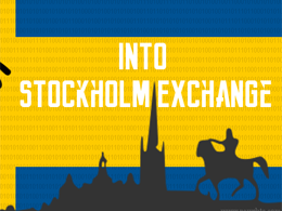 Bitcoin Tracker Makes Its Way into Stockholm Exchange