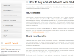 247exchange Accepting Withdrawals to Credit and Debit Cards