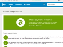 Dell now accepts Bitcoin