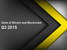 State of Bitcoin Q3 2015: Banks Embrace Blockchain Amid Bitcoin Funding Slowdown